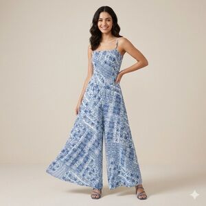 569. VINTAGE AMERICA Boho jumpsuit Sz M NWT